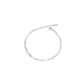 simple heart shape chain,s925 sterling silver gold plated charm bracelets jewelry women gift OEM